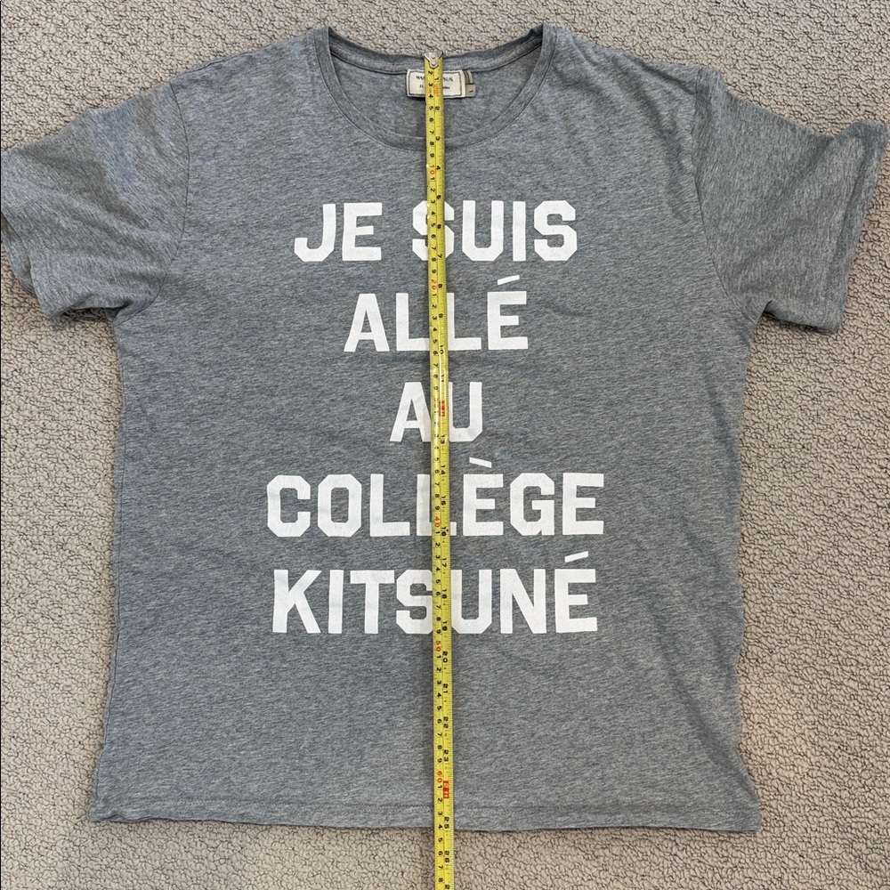 Maison Kitsune Heather Gray Tee - Picture 6 of 6